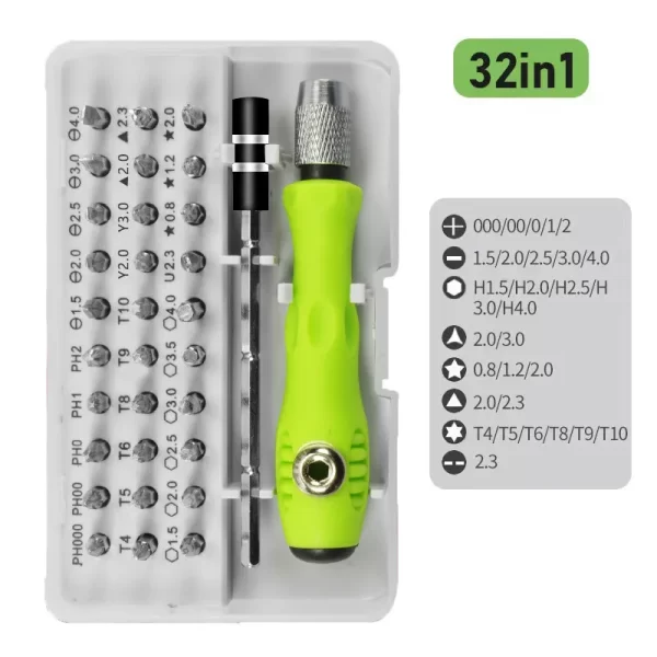 32 In 1 Screwdriver Set Precision Mini Magnetic Multifunction Manual Kit for Mobile Phone Computer Electronic Repair Tool - Image 7