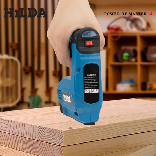 HILDA USBElectric 2-in-1 Air Nail Gun Furniture Pneumatic Gun Wood Frame Stapler Pneumatic Tool Power Tools with 2000pcs Staples - Image 5