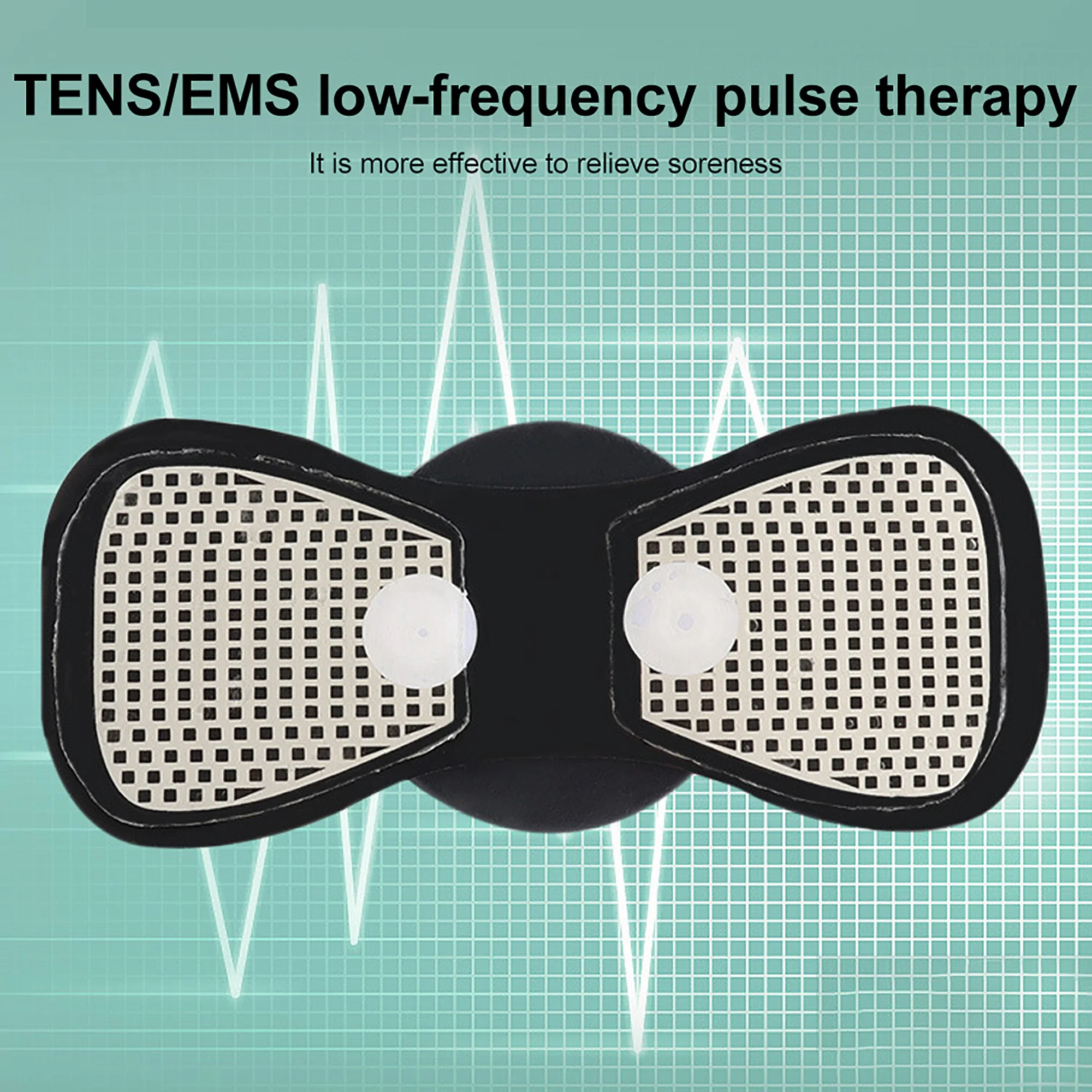 Neck Massager Mini Electric Neck Massage EMS Cervical Back Vertebra Massage Patch 8 Modes - Image 4