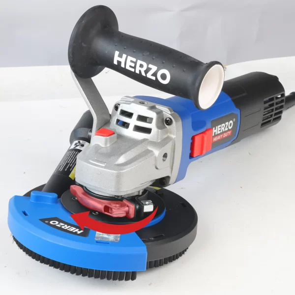 HERZO 100mm Grinding Wheel Guard Dust Shield Tool, Suitable for Dry Surface Grinding - Image 9