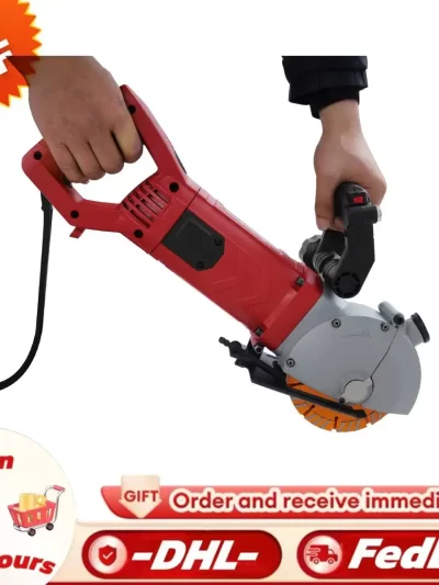 Electric Wall Groove Cutting Machine 110V 4800W 360° Grooving Chaser, K1331 Brick Concrete Slotting Groover