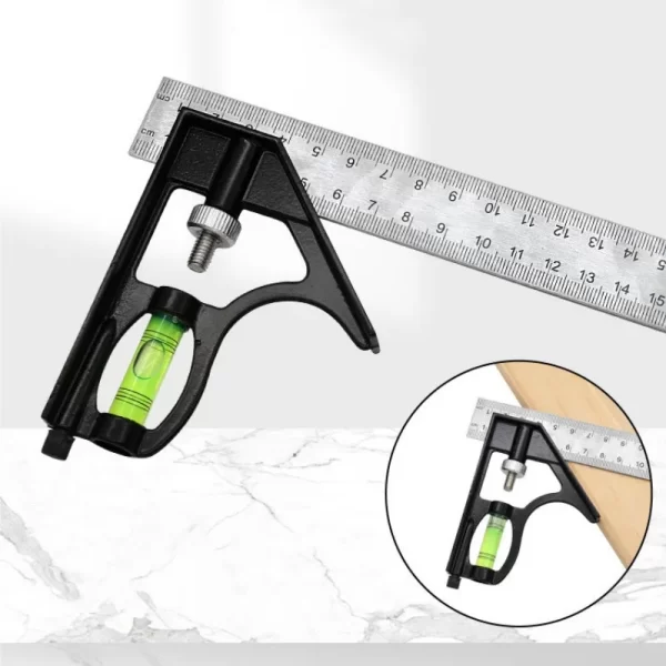 300mm Stainless Steel Angle Combination Square Ruler - Image 9