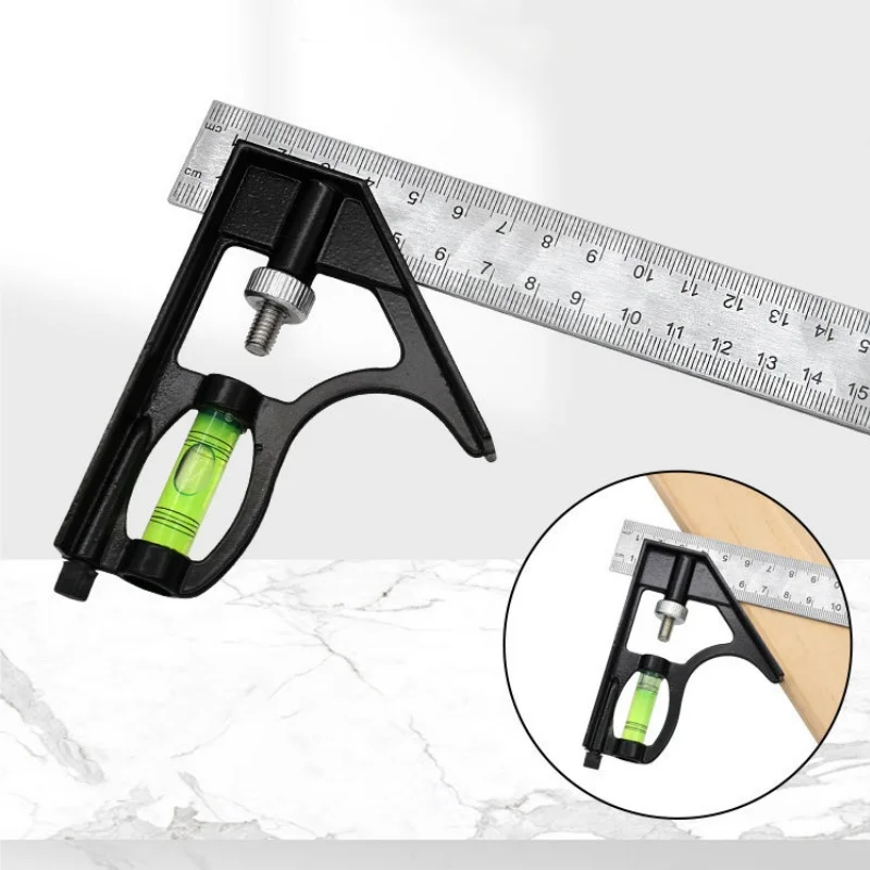 300mm Stainless Steel Angle Combination Square Ruler - Image 9