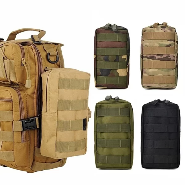 600D Oxford Outdoor Military Tactical Bag EDC Molle Tool Zipper Waist Accessories Durable Belt Como Pouch - Image 19