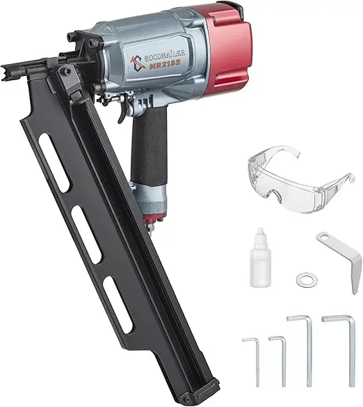 NR2183 Framing nailer 21 Degree Plastic Strip Nailer 2-Inch up to 3-1/4-Inch Plastic Collated Full Head Framing Nails Aluminum M - Image 7