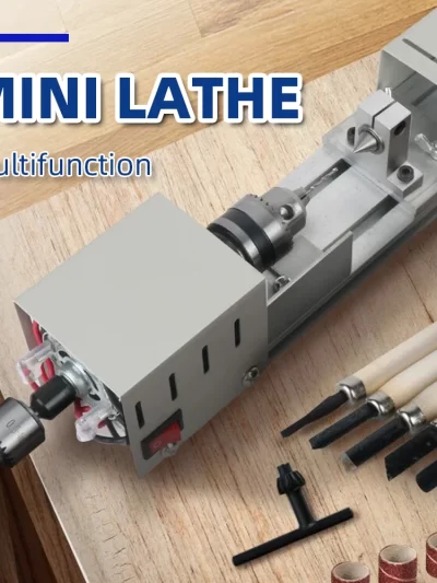 12-24V Buddha Bead Machine Multifunction Mini Lathe Compact Lathe Turning Center for Wood Sanding Polishing Jewelry Rotary Tools