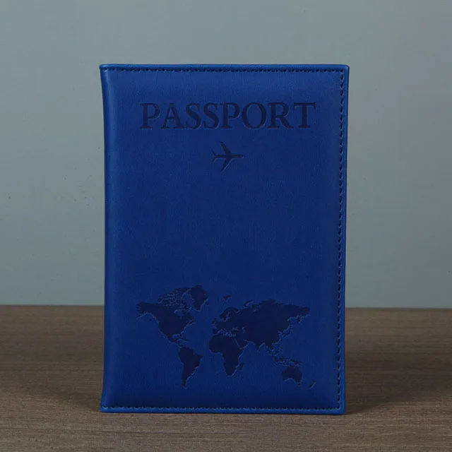 Lover The World Map Passport Cover Hot Stamping Simple Plane Women Men Travel Passport Case - Image 26
