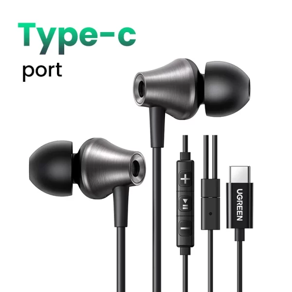 UGREEN 3.5mm USB Type C Wired Earbuds with Microphone, Wired Earphones in Ear Headphones HiFi Stereo,For Most with 3.5mm Jack - Image 7