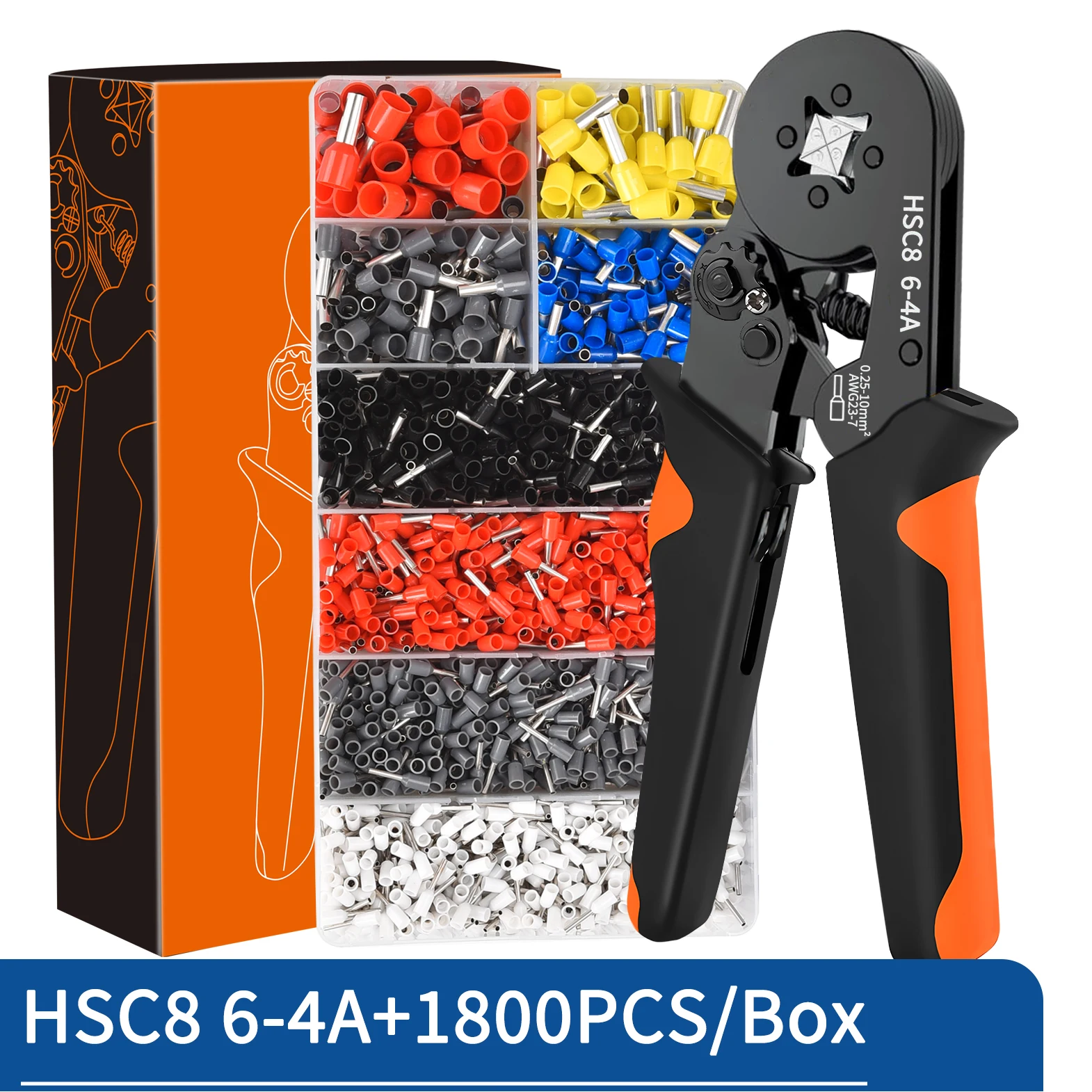 Crimping Pliers Ferrule Sleeves Tubular Terminal Tools HSC8 6-4 10-6 16-6 Wire Crimper Household Electrical Sets Terminal - Image 9