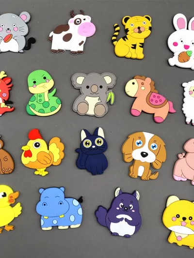 New PVC Fridge Magnets for Children Toy Cartoon Animal Magnets for Refrigerator