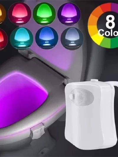 Mini Kawayi Human Infrared Sensing Light LED Night Light Stick Toilet 16/8 Color Bathroom