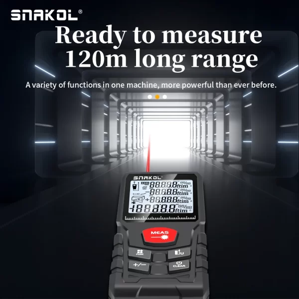 Snakol Laser Distance Meter 50m 70m 100m 120m Rangefinder Profesional Range Finder Digital Tape Measure - Image 3