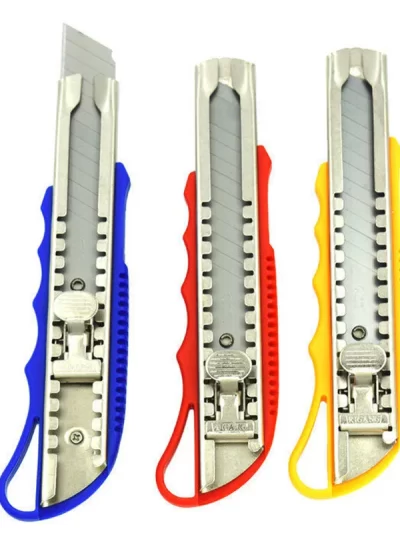Extra large utility knife 25mm heavy stainless steel