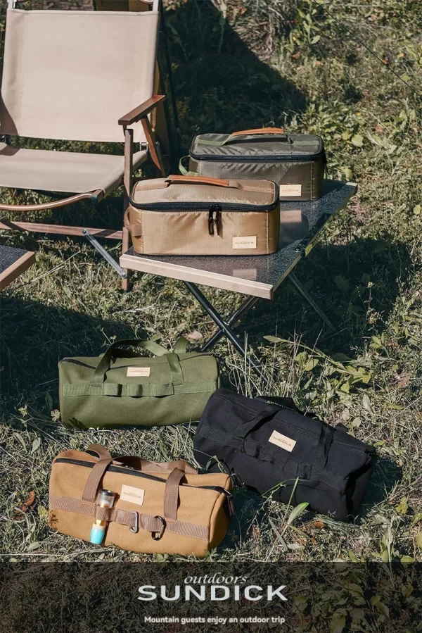 Outdoor Picnic Carrying Case Camping Bag Cutlery Pouch Larg Capacity Tableware Handbag - Image 10