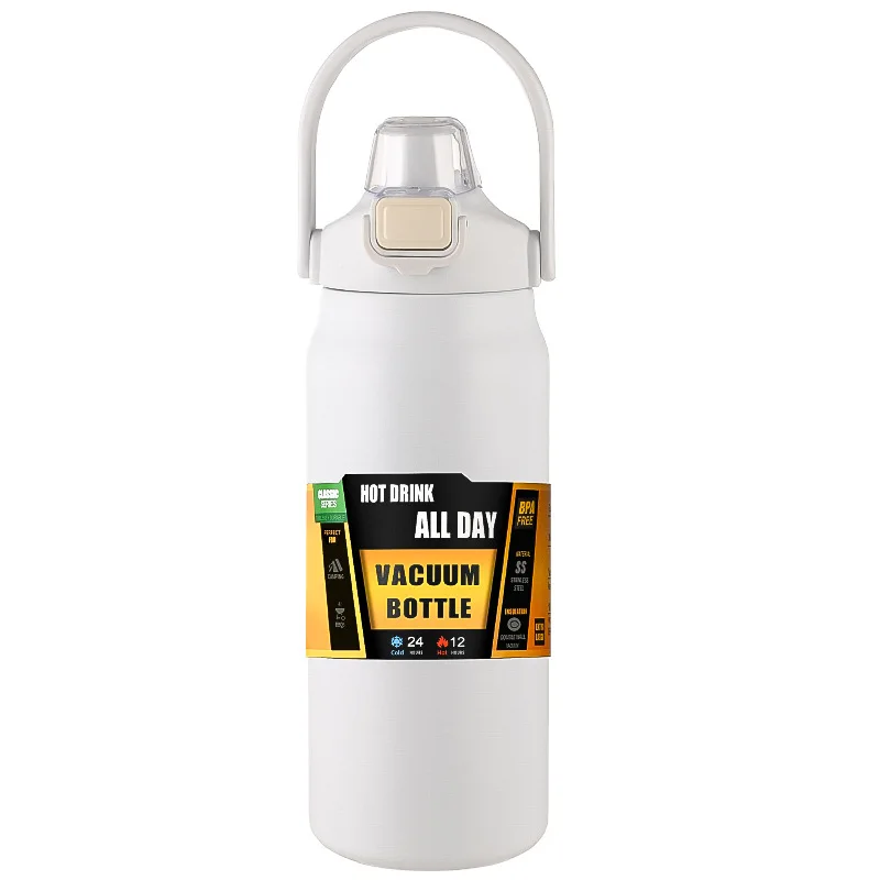 Portable Thermos with Straw 304 Stainless Steel Thermal Mug Tumbler Coffee Cup Sports Vacuum Flasks Cold and Hot Water Bottle - Image 8