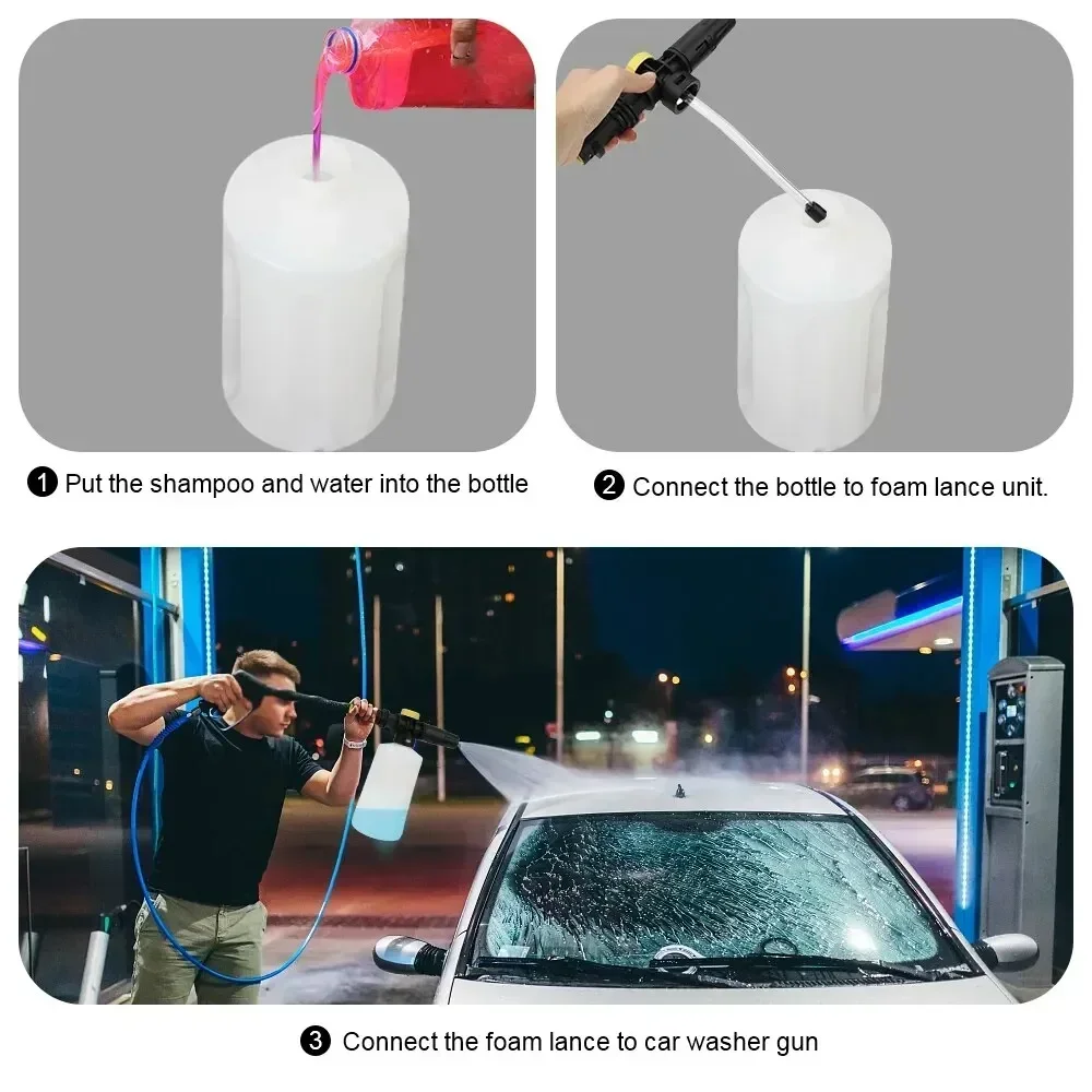 750ML Snow Foam Lance Car Soap Foam Generator High Pressure Washers For Karcher K2 K3 K4 K5 K6 K7 Adjustable Sprayer Nozzle - Image 12