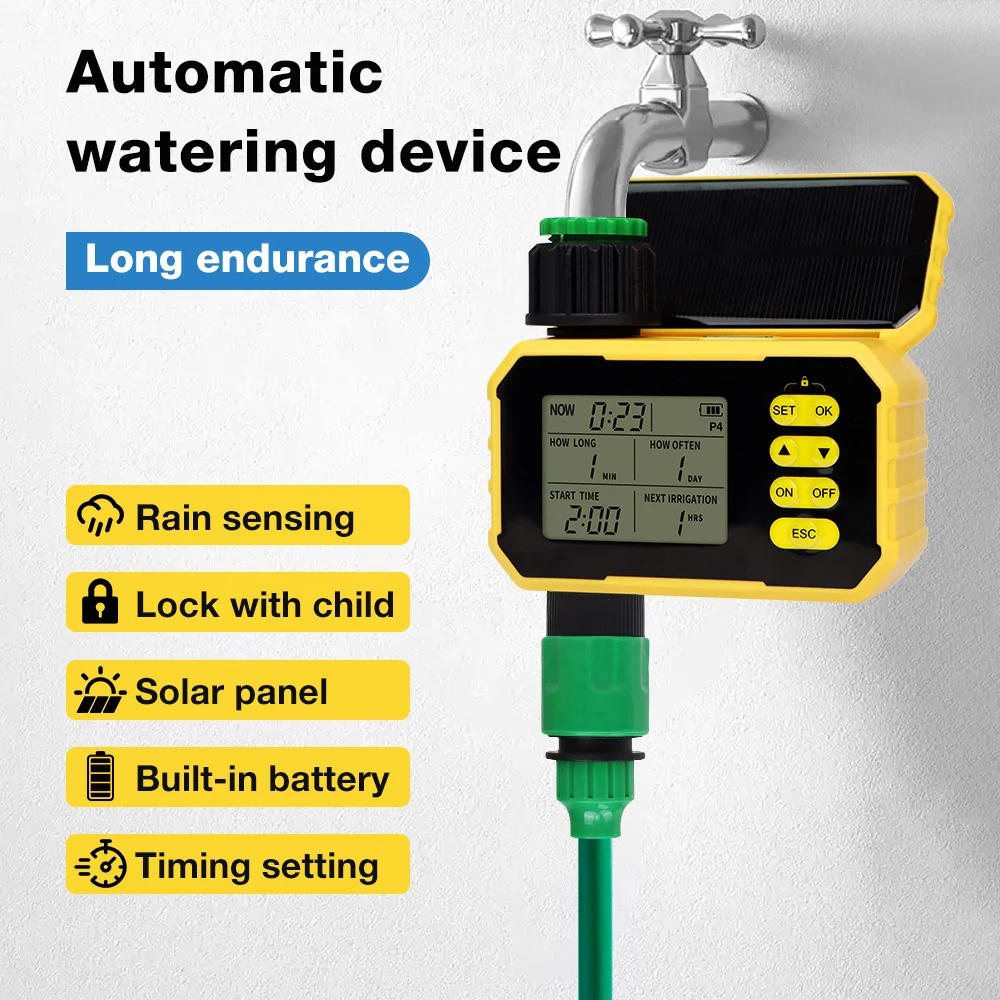 New 1/2 Outlets Solar Irrigation Timer Smart APP Control Automatic Irrigation System Outdoor Water Timer Garden Watering Tool - Image 24