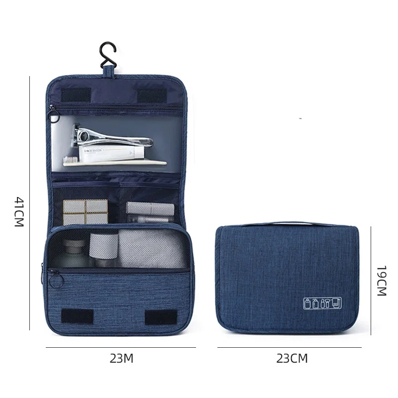 Oxford Fabric Men Business Portable Storage Bag Toiletries Organizer Women Cosmetic Bag Waterproof - Image 7