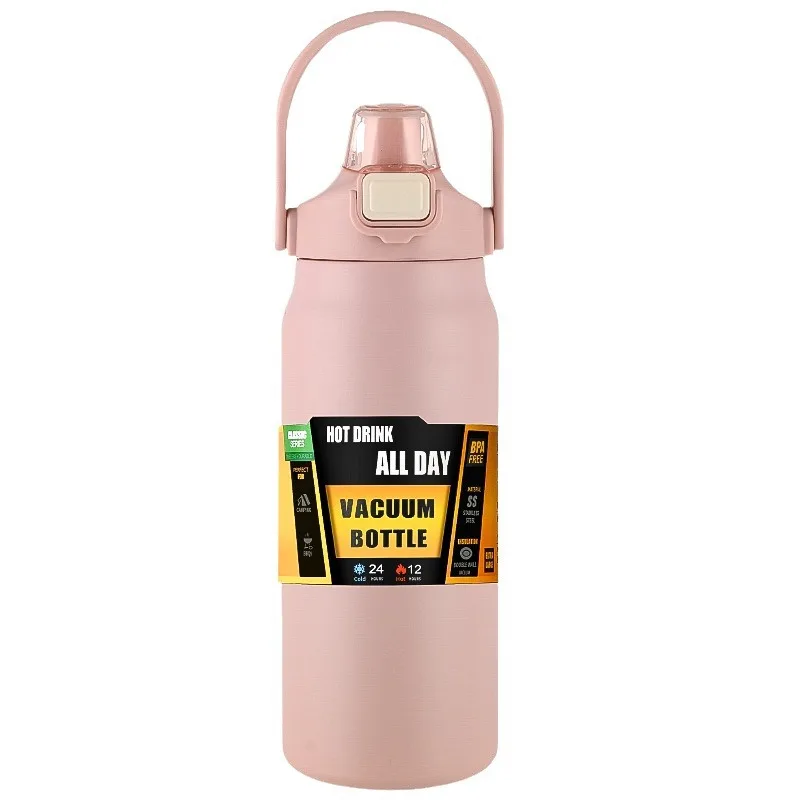 Portable Thermos with Straw 304 Stainless Steel Thermal Mug Tumbler Coffee Cup Sports Vacuum Flasks Cold and Hot Water Bottle - Image 11