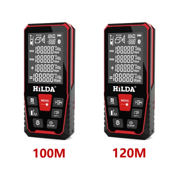 Building Measure Ruler Portable Range Test Finder Backlit LCD Distance Measure Tool Ft/in/Ft/Ft+in - Image 6