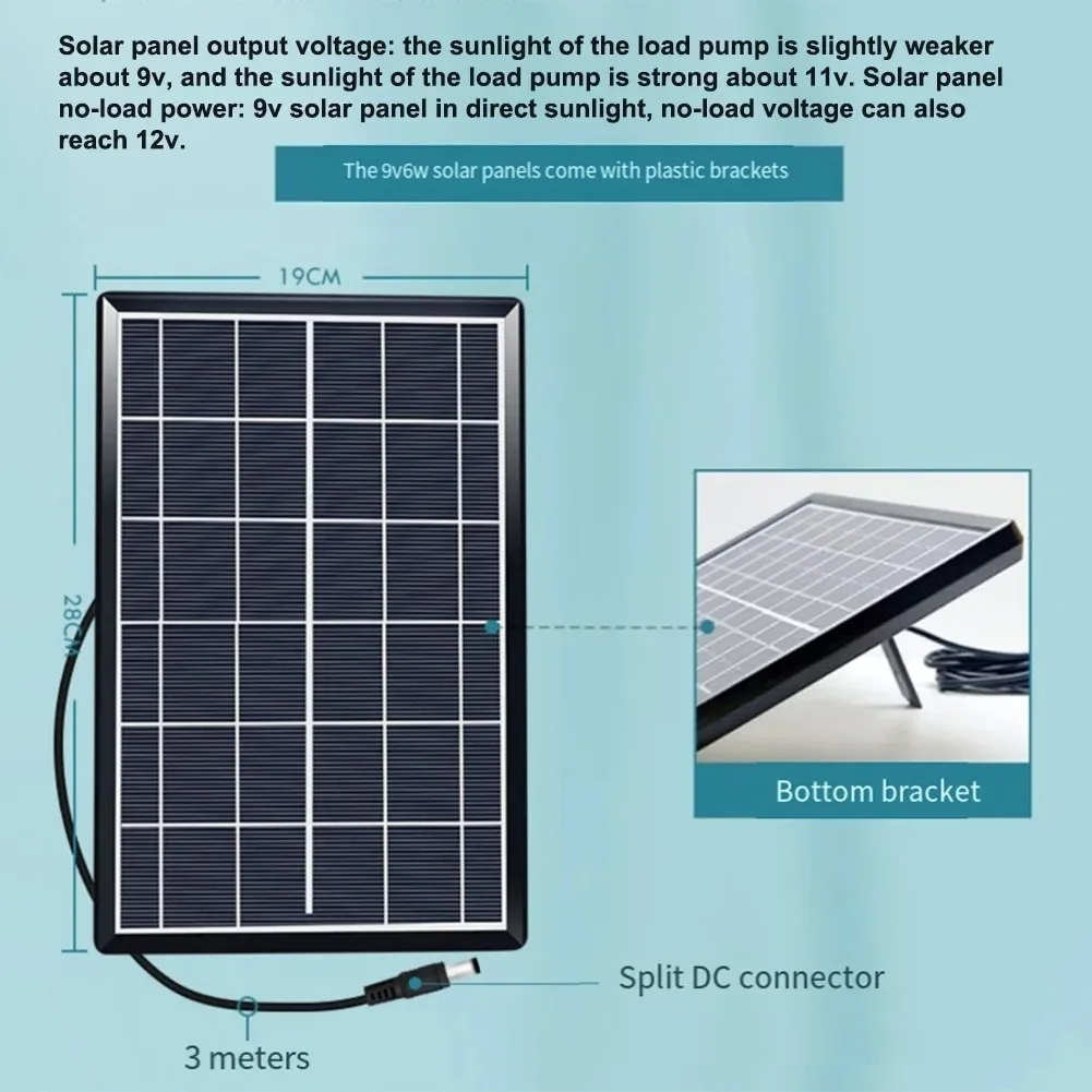 10W 9V Solar Powered Water-Pump Set with Filter 5V Circulating Fish Pond Filtrations Oxygen Submersible Pumps Solar Controllers - Image 8
