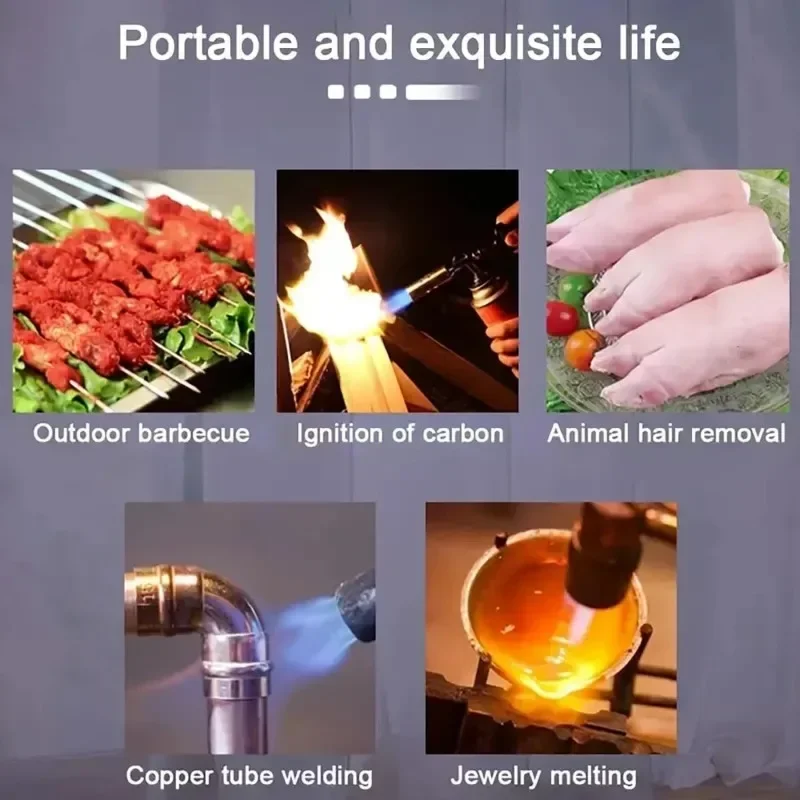 Camping Baking Barbecue Gas Torch Welding Fire Maker Lighter Butane Burner - Image 6