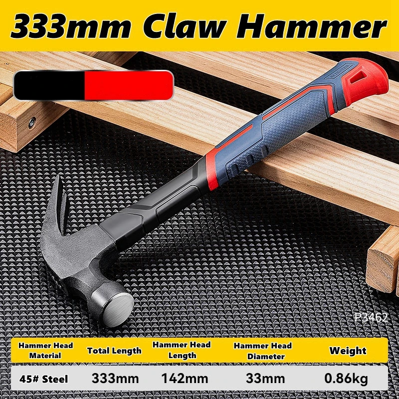 Multifunctional Claw Hammer Ramshorn Nail Hammer Engineering Handle Lightweight - Image 12