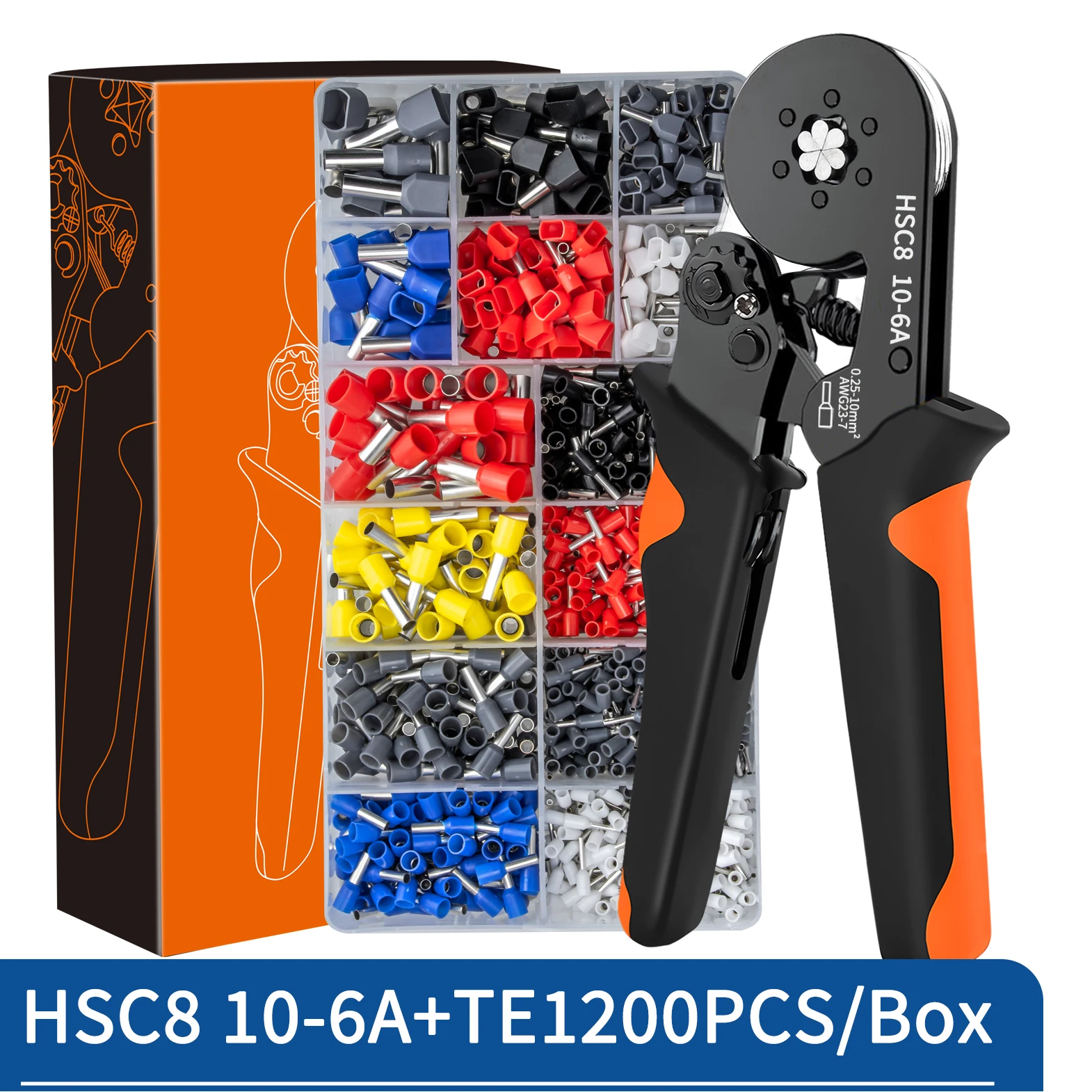 Crimping Pliers Ferrule Sleeves Tubular Terminal Tools HSC8 6-4 10-6 16-6 Wire Crimper Household Electrical Sets Terminal - Image 13