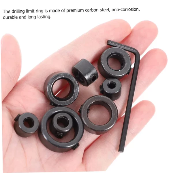 Steel Drill Stop Collar Kit - Metric Adjustable Depth Limiter Rings - Image 22