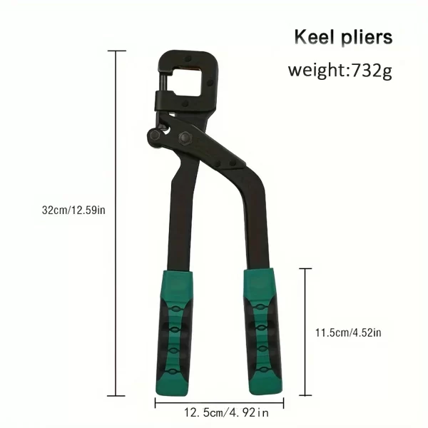 1pc keel pliers light steel keel rivet-free pliers one-handed professional ceiling drilling pliers - Image 16