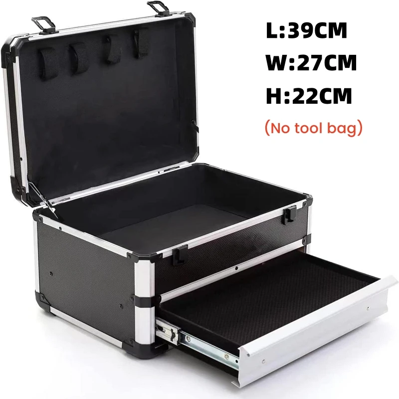 Electric Toolbox Aluminum Case Reinforced Tool Box Organizer Box Large Drawer Tools Storage Case For tools - Image 9