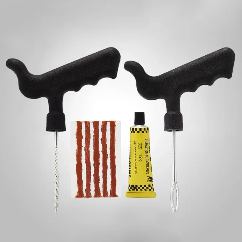 5-50Pcs Car Tire Repair Tool Kit with Rubber Strip Tubeless Tyre Puncture Studding Plug - Image 3