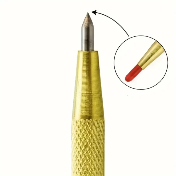 2/5Pcs diamond nib titanium pen, precision metalworking and woodworking tools for cutting glass, tiles, metal - Image 4