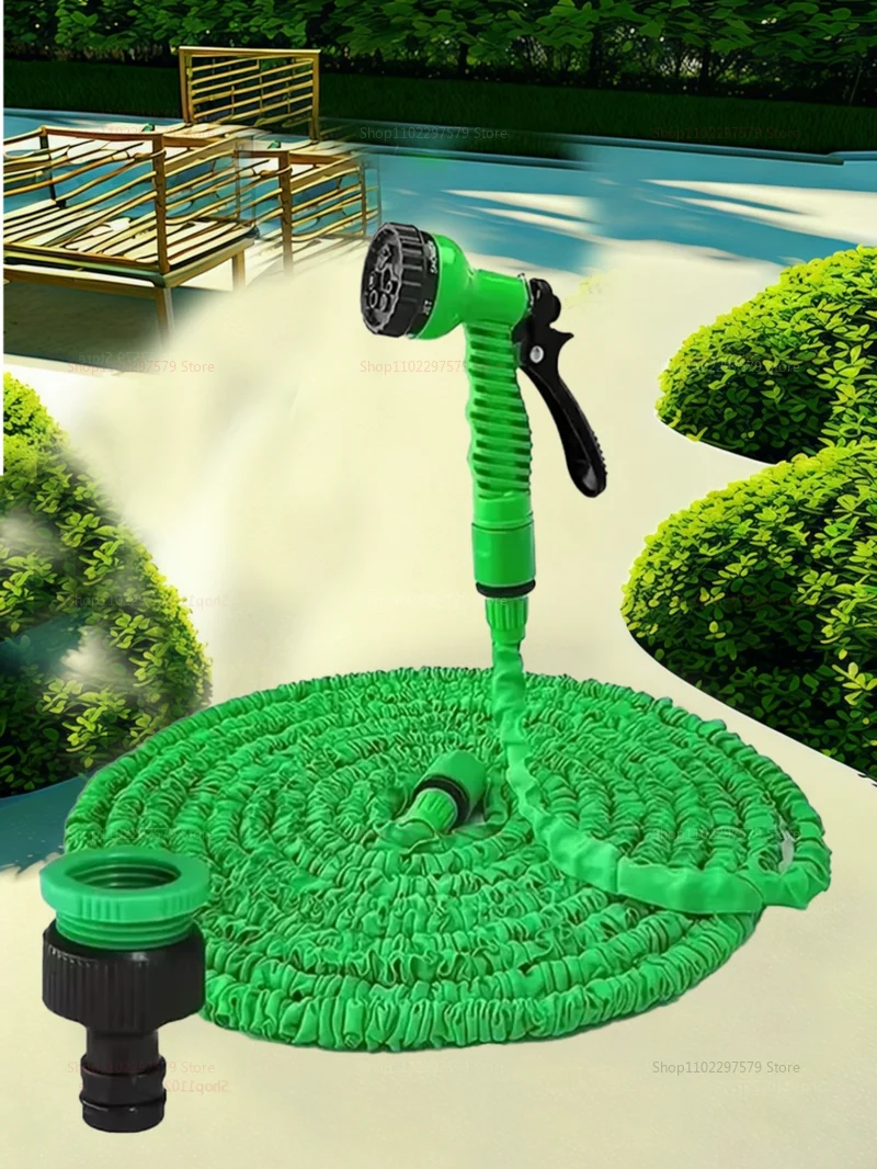 Retractable Magic Garden Hose High Pressure Car Wash Water Gun Watering Device - Image 13