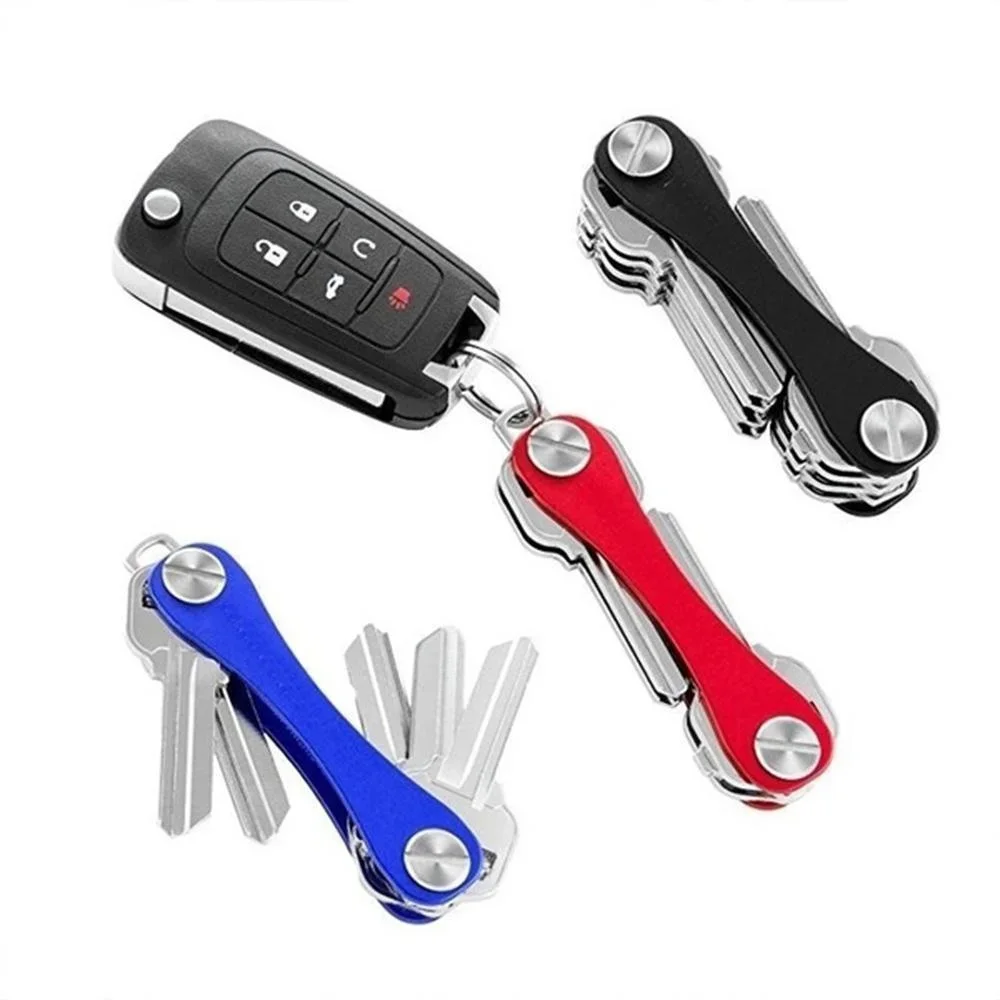 Smart key chain Mini Key Organizer Compact Key Wallet Aluminum - Image 13