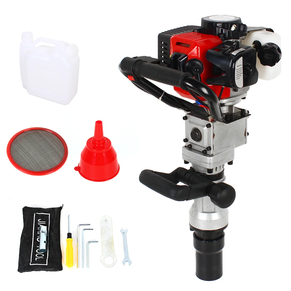 900W Gas Powered Fence Post Driver – Two-Stroke Engine, Adjustable Sockets, Large Fuel Tank, and Anti-Vibration Design - Image 5