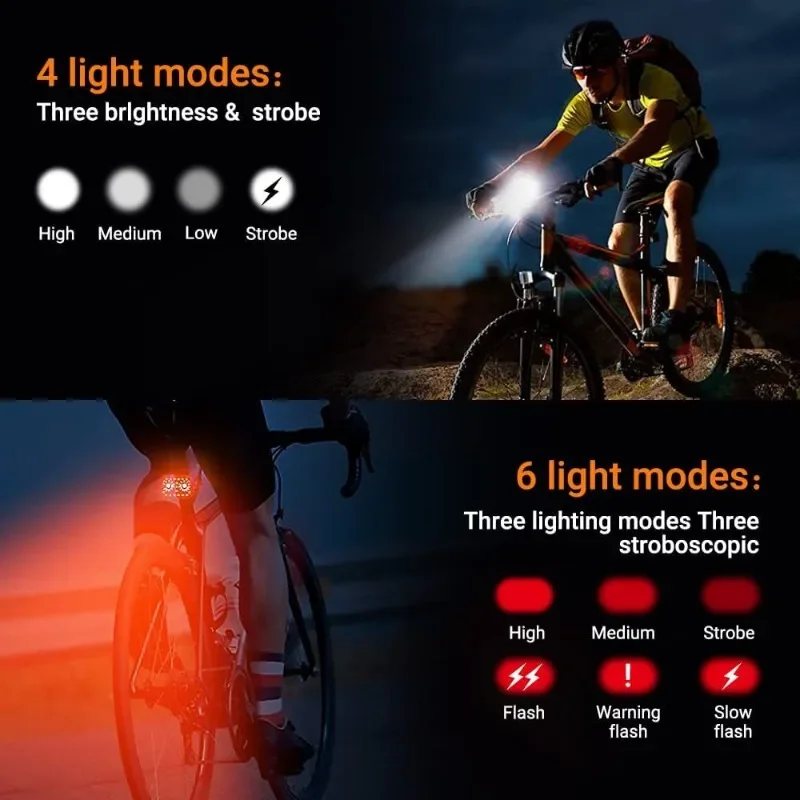 Ultra-bright Bicycle Lights Suitable For Night Riding, Rechargeable Multi-mode Waterproof Taillights, Bicycle Accessories - Image 6