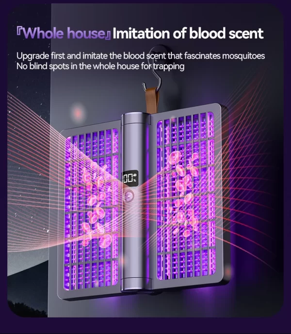 Electric Shock Mosquito Swatter Foldable Zapper Anti Mosquito Lamp Repellent Killer Rechargeable - Image 18