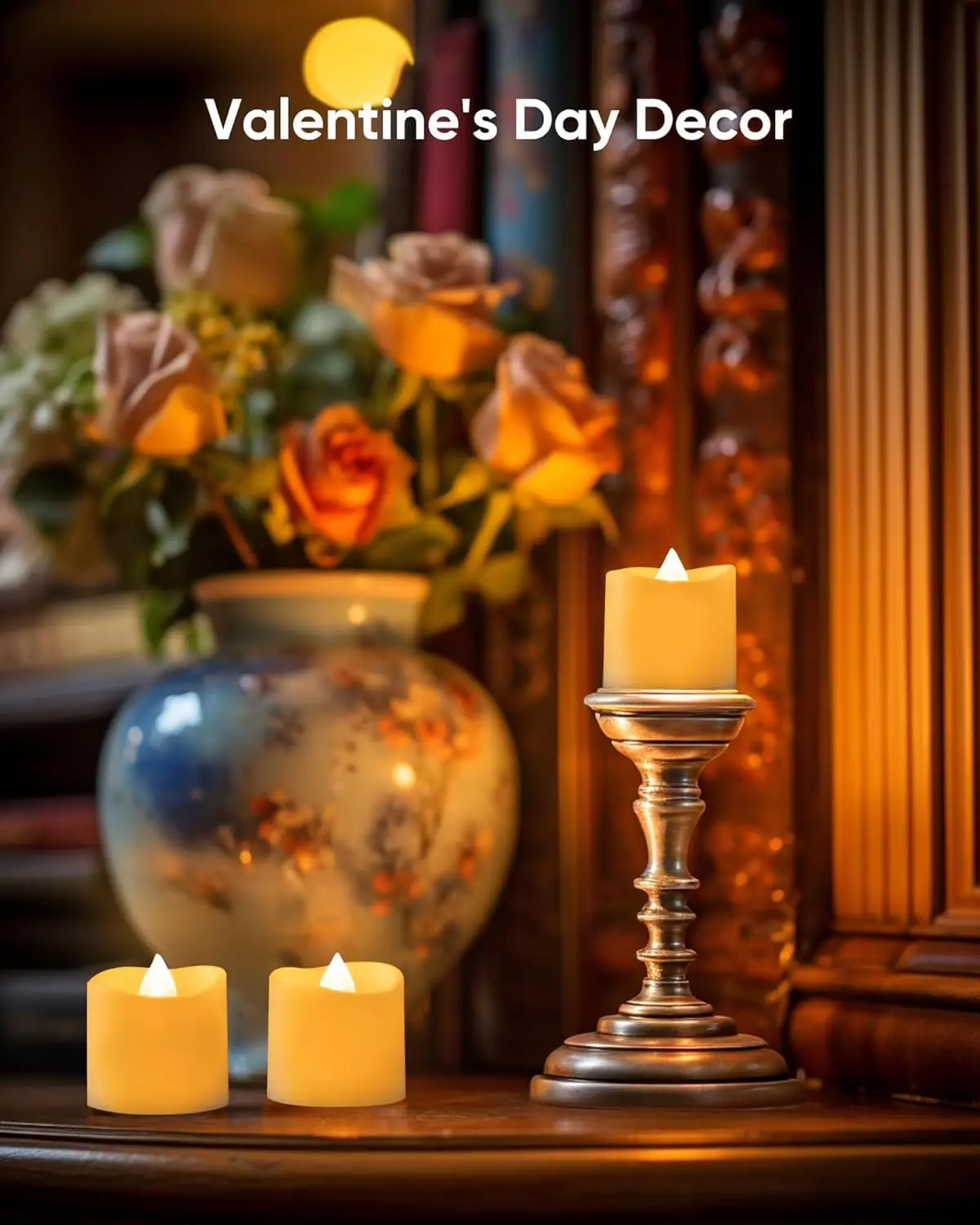 24Pcs Flameless LED Candle Lights Creative Wishing Led Tea Lamp Warm White Candle Light - Image 2