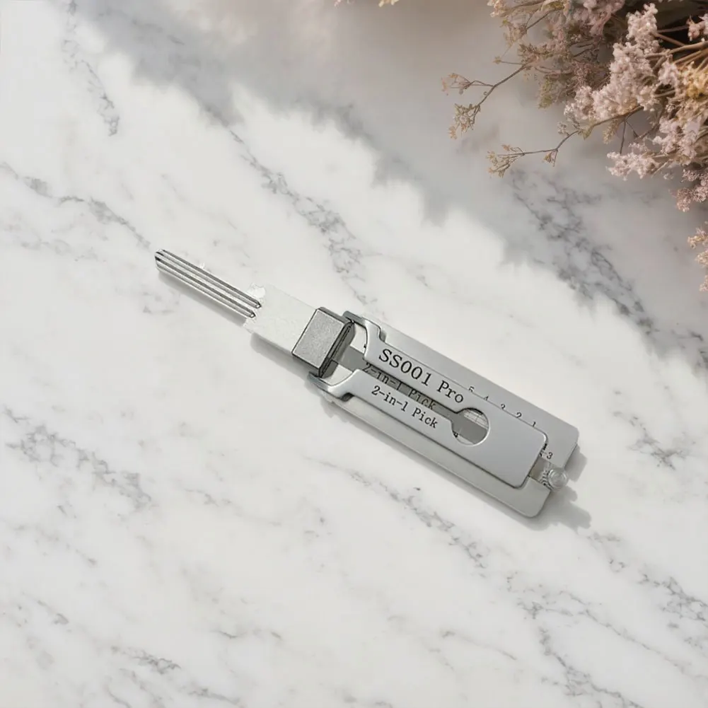 2-in-1 Stainless Steel Key Decoder Precision Hook And Pickup Hand Tool O-ring Pickup Kit Maintenance Repair Kit - Image 12