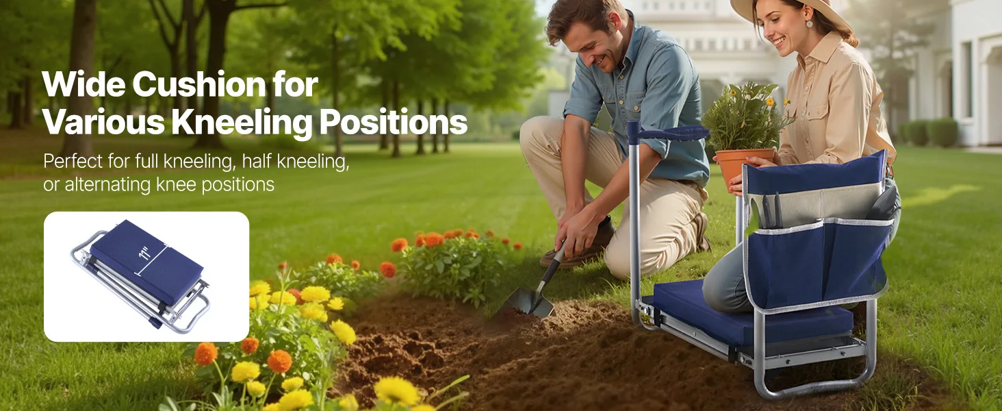 SucceBuy Garden Kneeler and Seat 11in Wide Thick Kneeling Pad Heavy Duty Garden Kneeling Stool - Image 17