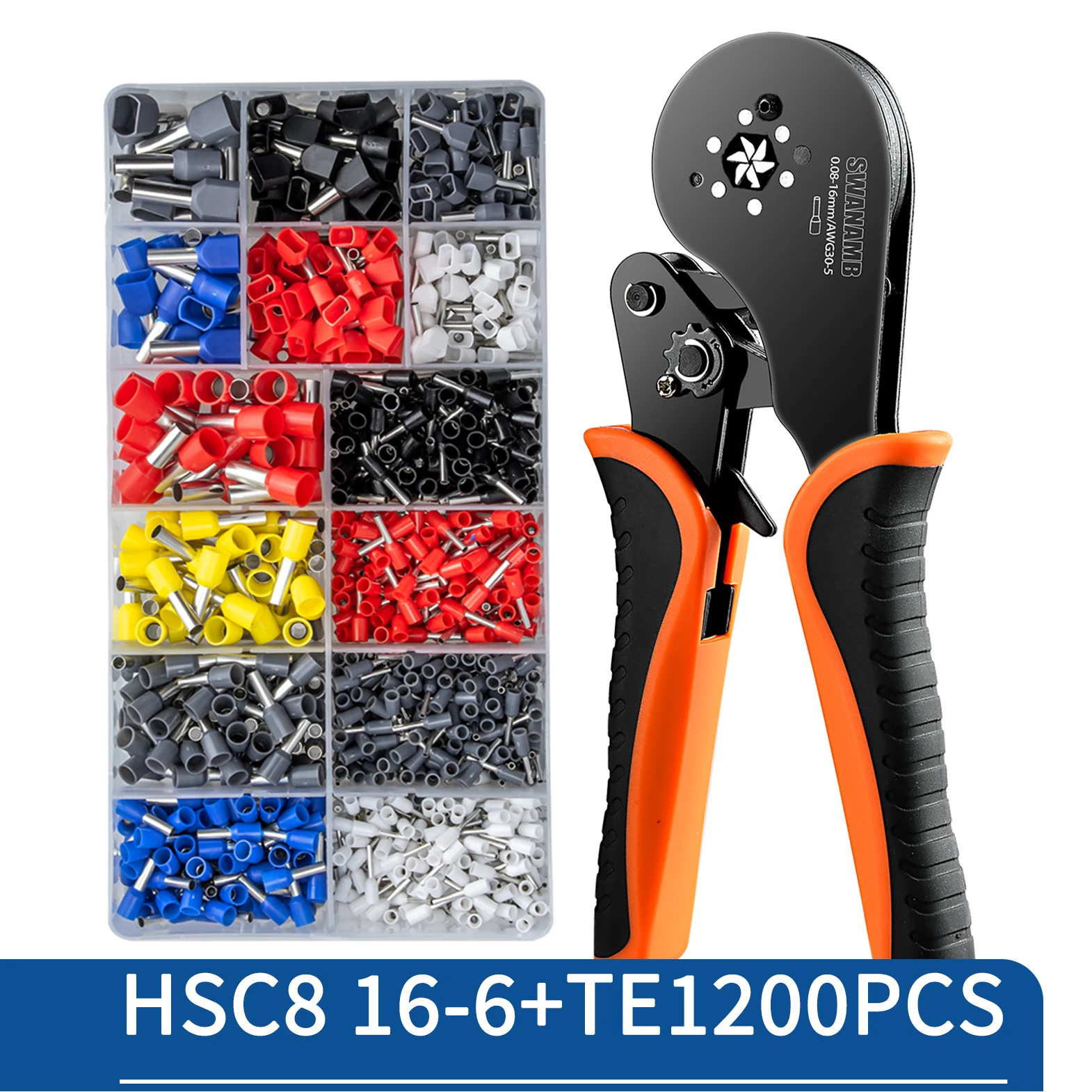 Crimping Pliers Ferrule Sleeves Tubular Terminal Tools HSC8 6-4 10-6 16-6 Wire Crimper Household Electrical Sets Terminal - Image 15