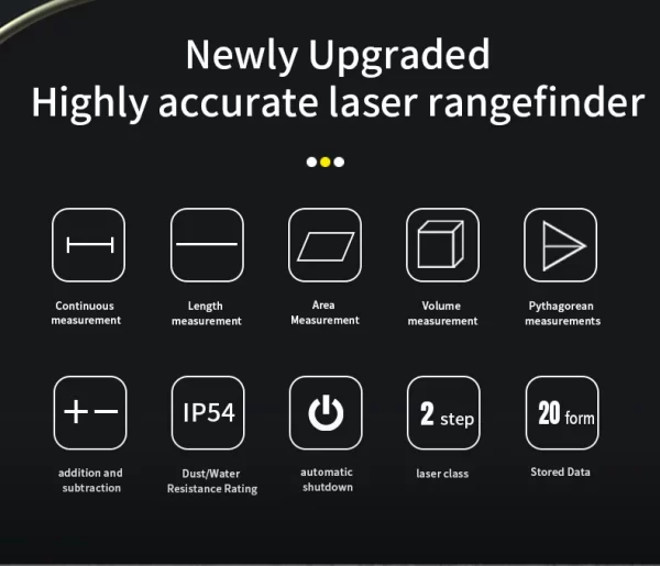 Snakol Laser Distance Meter 50m 70m 100m 120m Rangefinder Profesional Range Finder Digital Tape Measure - Image 16