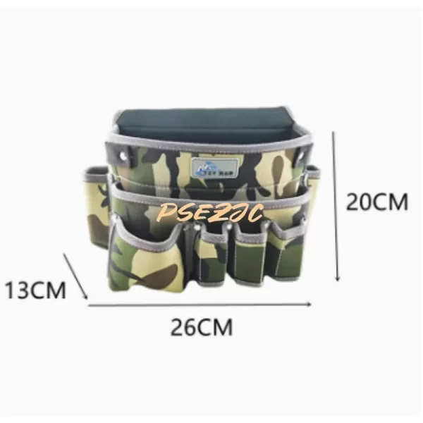 Multifunctional Waist Bag Electrician Waist Bag Hardware Repair Kit Oxford Cloth Tool Bag Woodworking Tool Kit - Image 2
