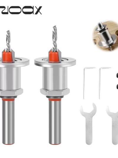 Adjustable Countersink Drill Bits 8mm Shank Drill Bit Set Screw Woodworking Chamfer Tool Quick Change 2.8mm 3mm 3.2mm 3.5mm 4mm