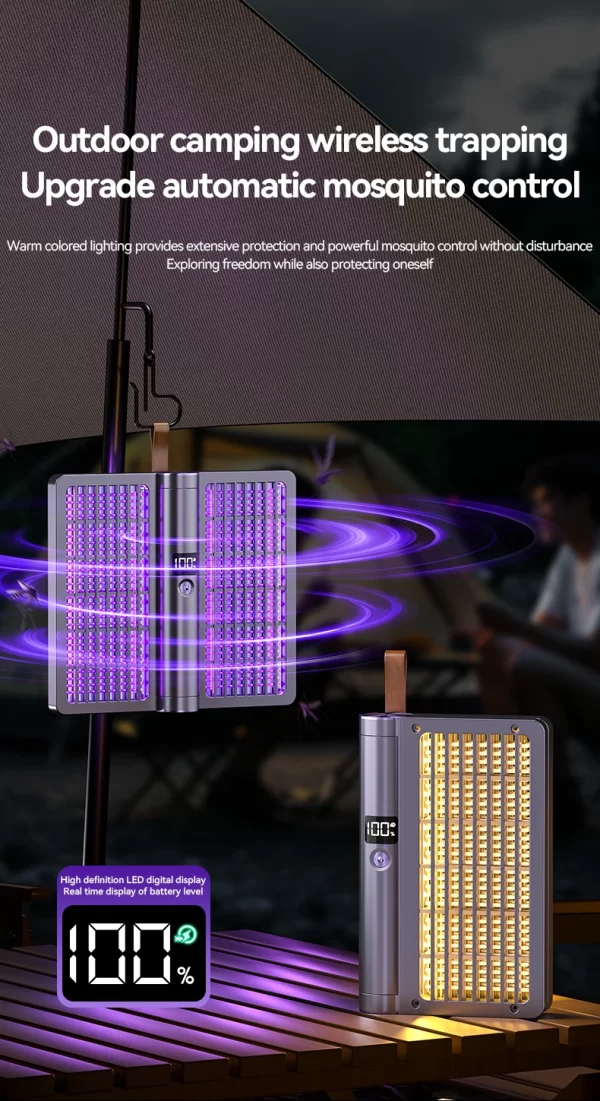 Electric Shock Mosquito Swatter Foldable Zapper Anti Mosquito Lamp Repellent Killer Rechargeable - Image 24