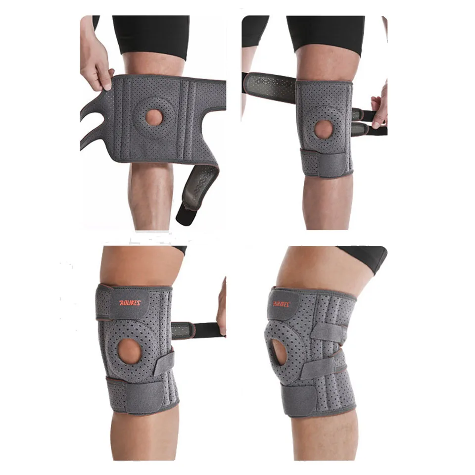 AOLIKES 1PCS NEW Knee Brace with Side Stabilizers & Patella Gel Pads,Knee Support - Image 2