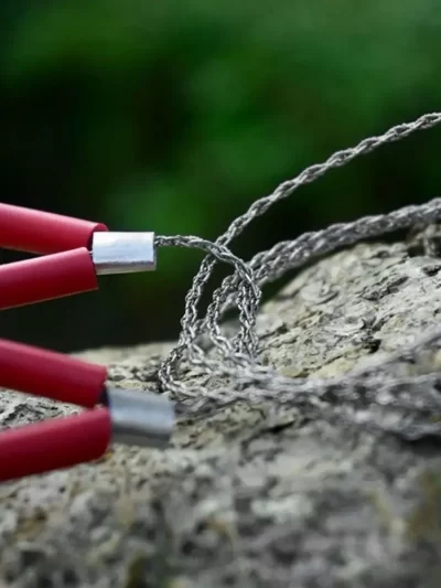 4-strand Stainless Steel Wire Saw with Handle Strong Outdoor Camping Survival Tool