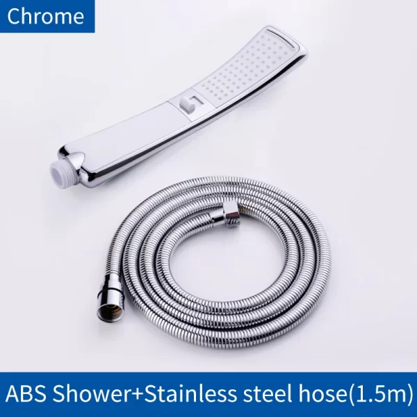 Waterfall 2 Function Hand Held Shower Head High Pressure Rain Shower Sprayer Set Water Saving - Image 14