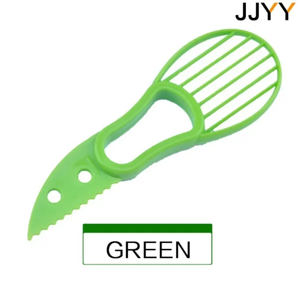 JJYY 3 In 1 Avocado Slicer Shea Corer Butter Fruit Peeler Cutter Pulp Separator - Image 10